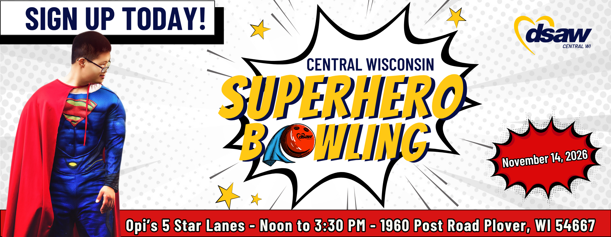 Annual Central Wisconsin Down Syndrome Awareness Superhero Bowling Event 2026